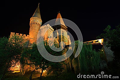 Corvinesti Castle Stock Photo