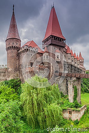 Corvins' Castle, Romania Stock Photo