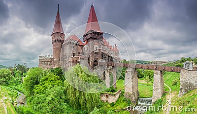 Corvins Castle, Romania Stock Photo