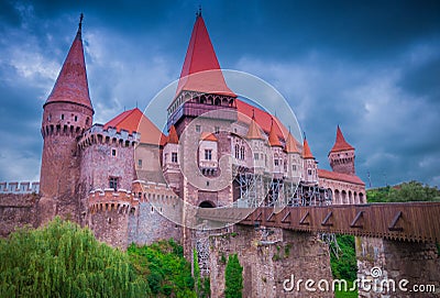 Corvins' Castle, Romania Stock Photo