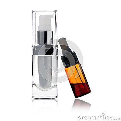 Cosmetic bottle Stock Photo