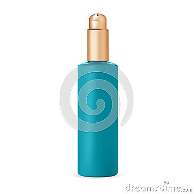 Cosmetic bottle. Pump Dispenser Packaging. 3d Vector Illustration