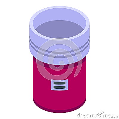 Cosmetic box icon isometric vector. Beauty make Stock Photo