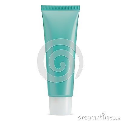 Cosmetic cream tube. Cream bottle mockup blank Vector Illustration