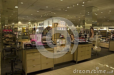 Cosmetic department store Editorial Stock Photo