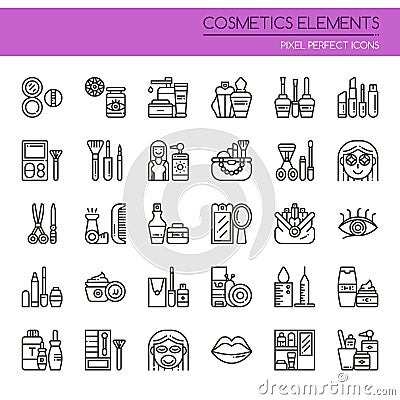 Cosmetic Elements Stock Photo