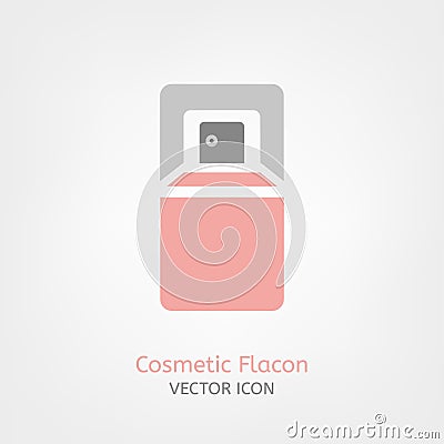 Cosmetic Flacon Icon Vector Illustration