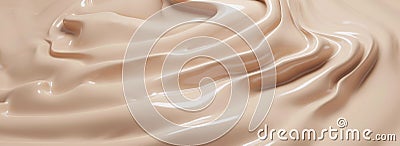 Cosmetic foundation cream texture background 3D render Stock Photo