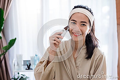 Cosmetic galvanic beauty treatment Stock Photo