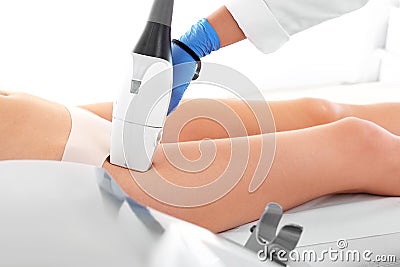 Cosmetic hair removal laser Stock Photo