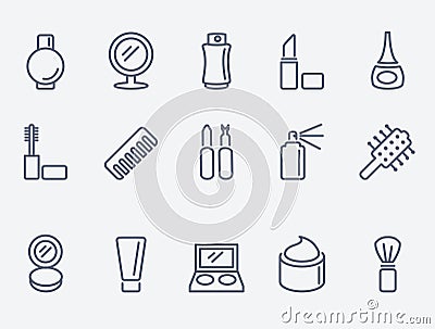 Cosmetic icons Vector Illustration