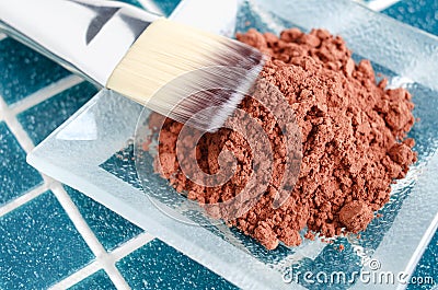 Cosmetic mask made of cocoa powder Stock Photo