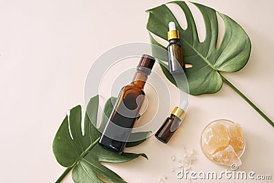 Cosmetic nature skincare and essential oil aromatherapy .organic natural science beauty product. Stock Photo