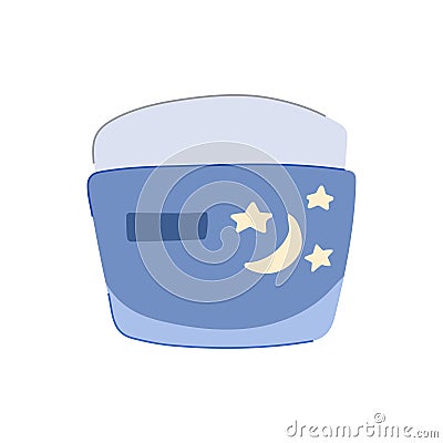cosmetic night cream cartoon vector illustration Vector Illustration