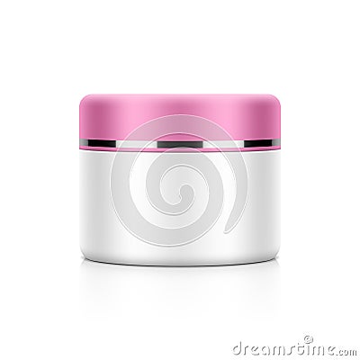 Cosmetic packaging, cream, powder or gel Vector Illustration