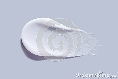 Cosmetic Scrub Peeling Soda Or Baking Powder Texture Swatch On Blue