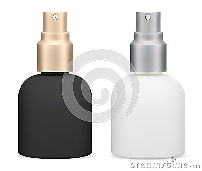 Cosmetic spray bottle. Skin care hydrating product Vector Illustration