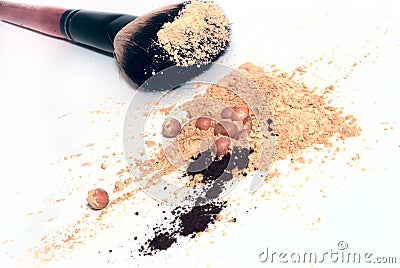 Cosmetic tools Stock Photo