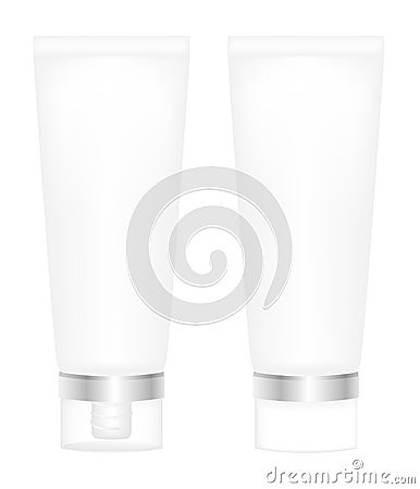 Cosmetic tube packaging Vector Illustration