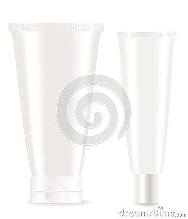 Cosmetic tubes Vector Illustration
