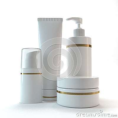 Cosmetic tubes Stock Photo