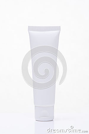 Cosmetics, Moisturizer, Bottle on white. Stock Photo