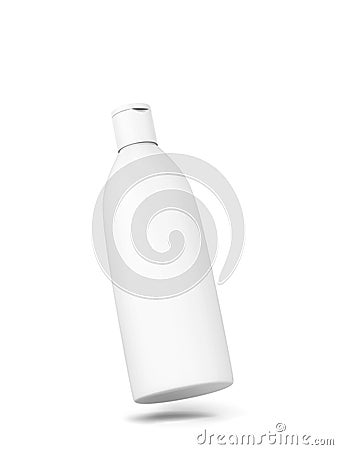 Cosmetics packaging - shampoo or gel bottle Cartoon Illustration