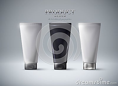 Cosmetics product ads poster template. Vector Illustration