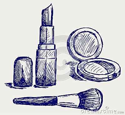 Cosmetics set Vector Illustration