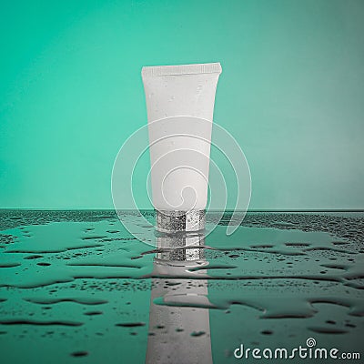 Cosmetics, skin care, hydration cream, beauty care, face treatment Stock Photo