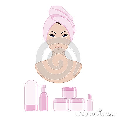 Cosmetics Vector Illustration