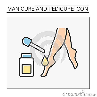 Cosmetology color icon Vector Illustration