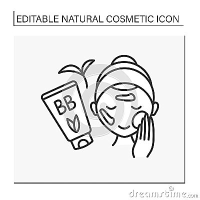Cosmetology line icon Vector Illustration
