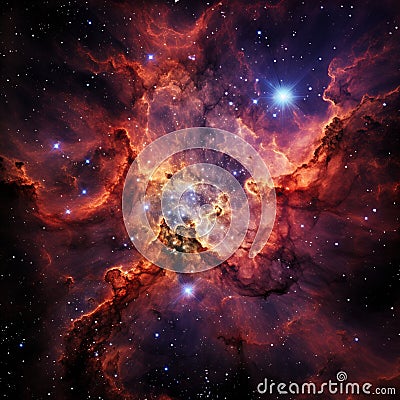 Cosmic Assemblage: Gathering the Cosmic Splendor of Star Clusters Stock Photo