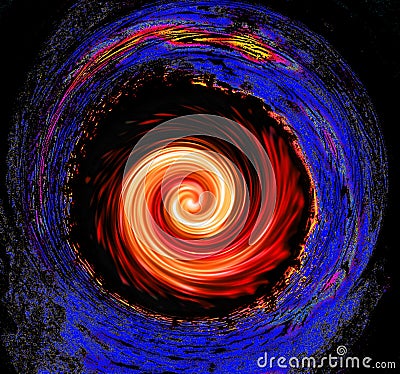 Cosmic black hole Stock Photo