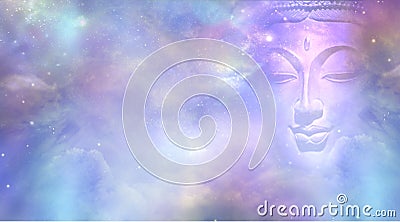 Cosmic Buddha Vision Cloud scape Stock Photo