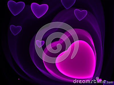 Cosmic Divine Love and Grace - Shine Agape Love Heart Stock Photo