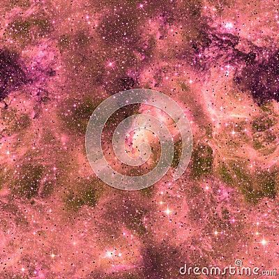 Cosmic fabric seamless pattern. Red abstract Stock Photo