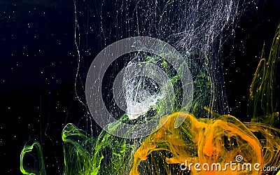 Cosmic magic background. Digital strings matrix. Abstract background Stock Photo