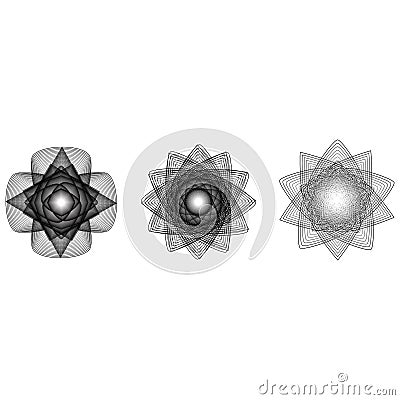 The cosmic object is a geometric fractal Stock Photo