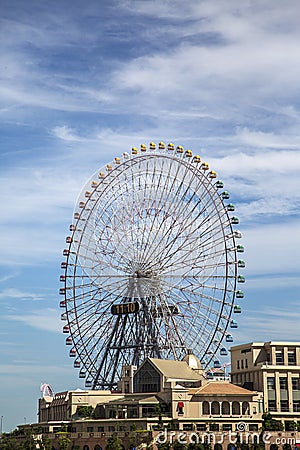 Cosmo Clock 21 Ferris wheel in Yokohama, Japan Editorial Stock Photo