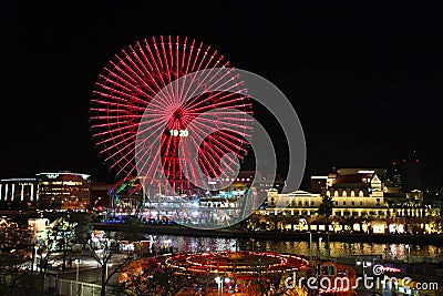 Cosmo Clock 21 Ferris Wheel in Yokohama, Japan Stock Photo