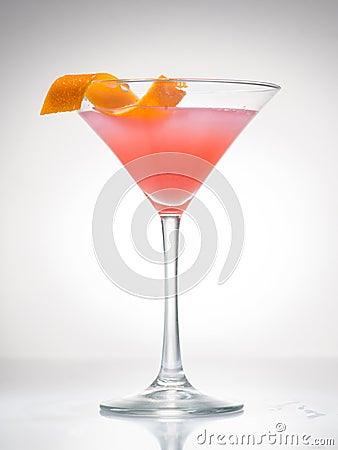 cosmopolitan cherry martini cocktail Stock Photo