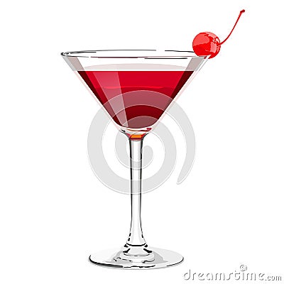 Cosmopolitan cocktail Vector Illustration