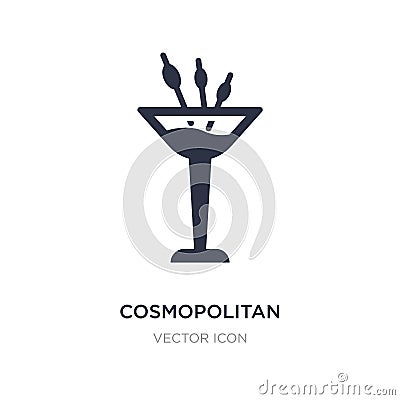 cosmopolitan icon on white background. Simple element illustration from Drinks concept Vector Illustration