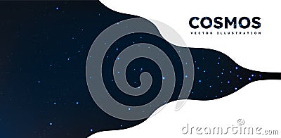 Cosmos banner vector template Vector Illustration