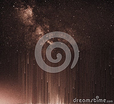 Cosmos Space Stars and Planets Background Stock Photo