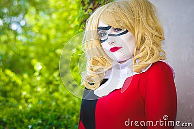 Cosplay as Harley Quinn from Batman Editorial Stock Photo