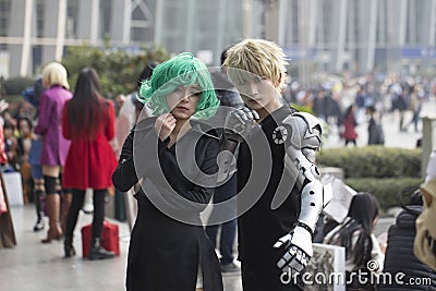 COSPLAYER in The Comiday16 Anime Festiva Editorial Stock Photo