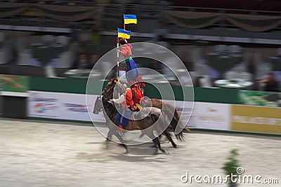 Cossack horseman Stock Photo